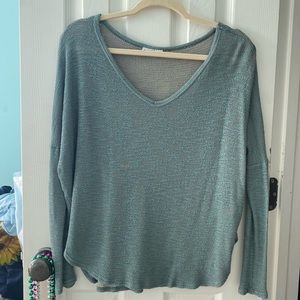 Teal Sweater Top